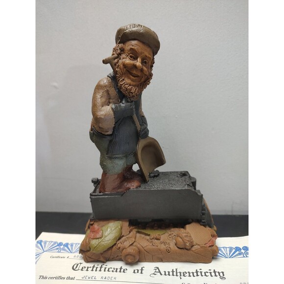 Tom Clark Gnome Cairn Studio Stokes #60  1986 Gnome with Coal Tender Train COA - Picture 2 of 12